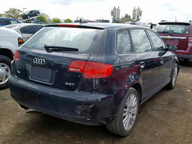 WAUNF78P46A007547 - 2006 AUDI A3 2.0 PRE BLACK photo 4