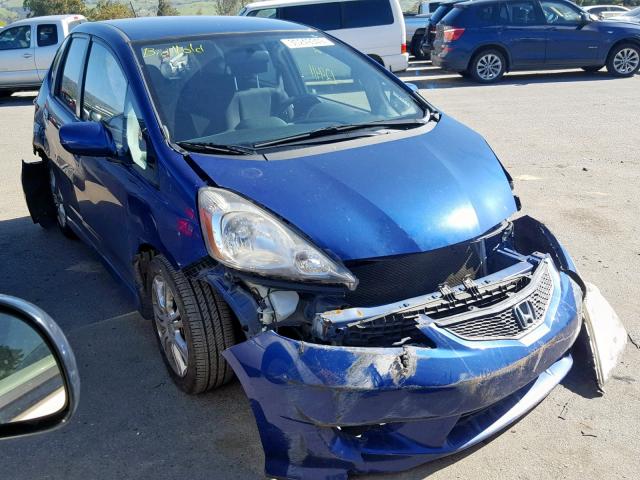 JHMGE8H44AC019378 - 2010 HONDA FIT SPORT BLUE photo 1