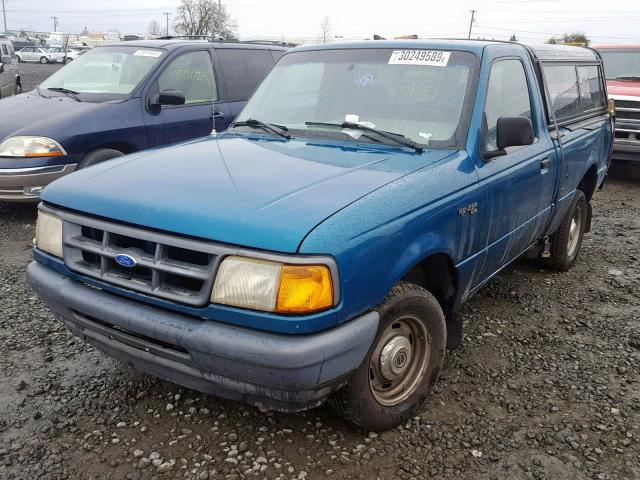 1FTCR10A0RUD92789 - 1994 FORD RANGER GREEN photo 2