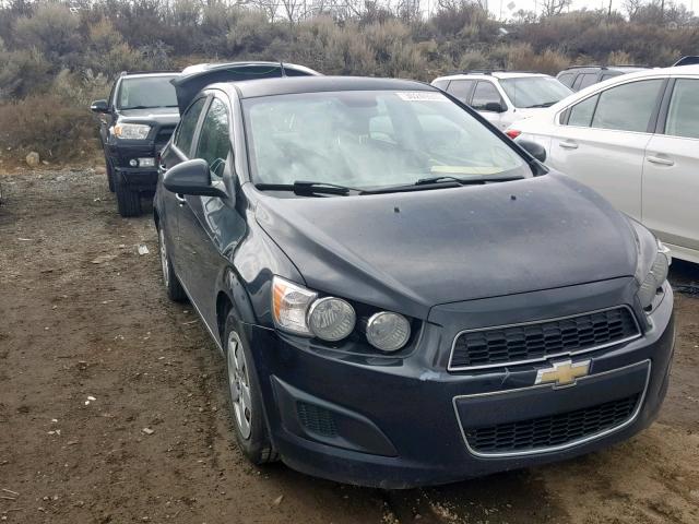 1G1JA5SH8D4173175 - 2013 CHEVROLET SONIC LS BLACK photo 1