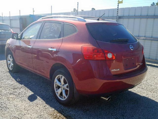 JN8AS5MV2AW123951 - 2010 NISSAN ROGUE S RED photo 3
