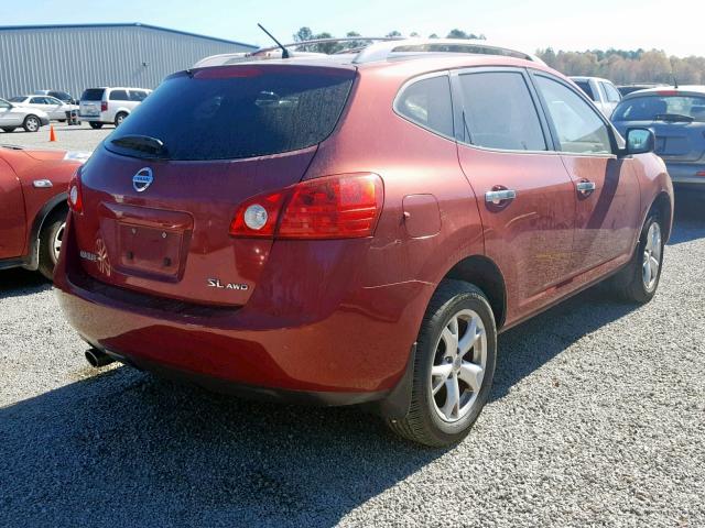 JN8AS5MV2AW123951 - 2010 NISSAN ROGUE S RED photo 4