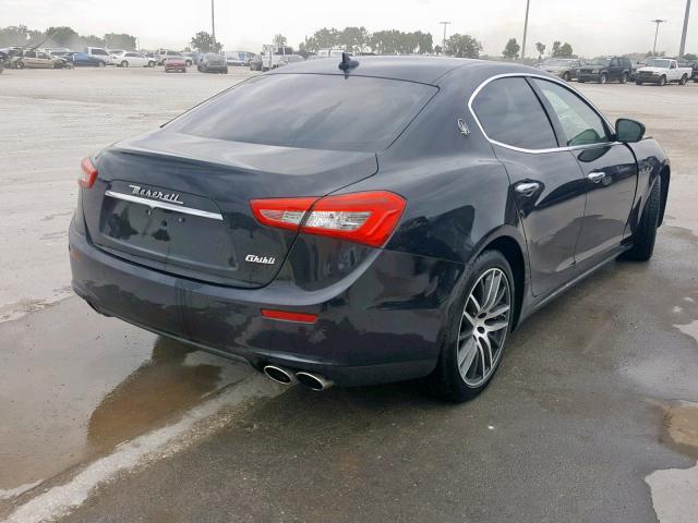 ZAM57XSA7H1221497 - 2017 MASERATI GHIBLI BLACK photo 4