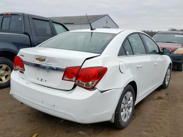 1G1PC5SH2C7290039 - 2012 CHEVROLET CRUZE LS WHITE photo 4