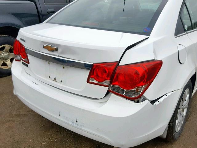 1G1PC5SH2C7290039 - 2012 CHEVROLET CRUZE LS WHITE photo 9