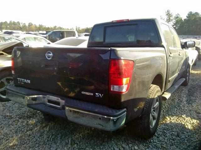 1N6BA0ED9EN511781 - 2014 NISSAN TITAN S BLACK photo 4