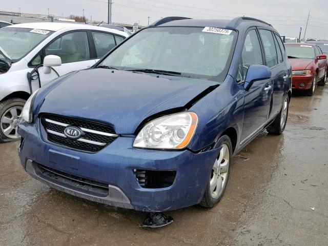 KNAFG526077105317 - 2007 KIA RONDO LX BLUE photo 2