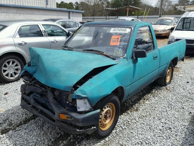 JT4RN81A6N5146847 - 1992 TOYOTA PICKUP 1/2 GREEN photo 2