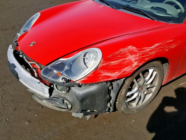 WP0CA29834U621519 - 2004 PORSCHE BOXSTER RED photo 9