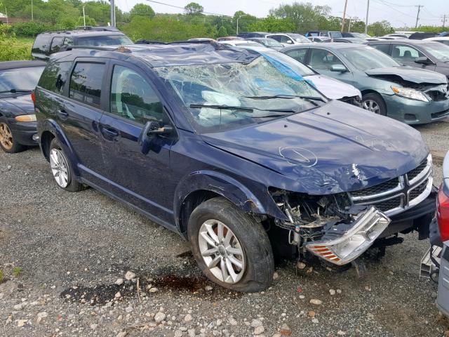 3C4PDCBG5HT523219 - 2017 DODGE JOURNEY SX BLUE photo 1