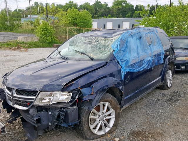 3C4PDCBG5HT523219 - 2017 DODGE JOURNEY SX BLUE photo 2