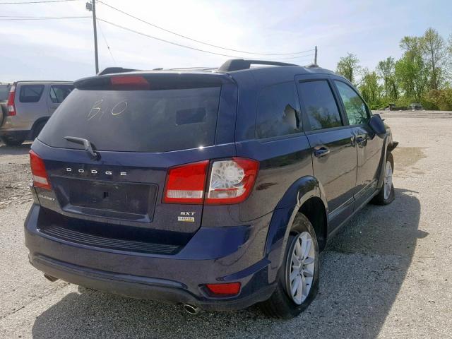 3C4PDCBG5HT523219 - 2017 DODGE JOURNEY SX BLUE photo 4