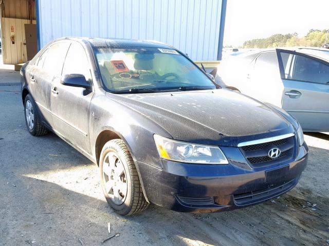 5NPET46C46H107263 - 2006 HYUNDAI SONATA GL BLACK photo 1