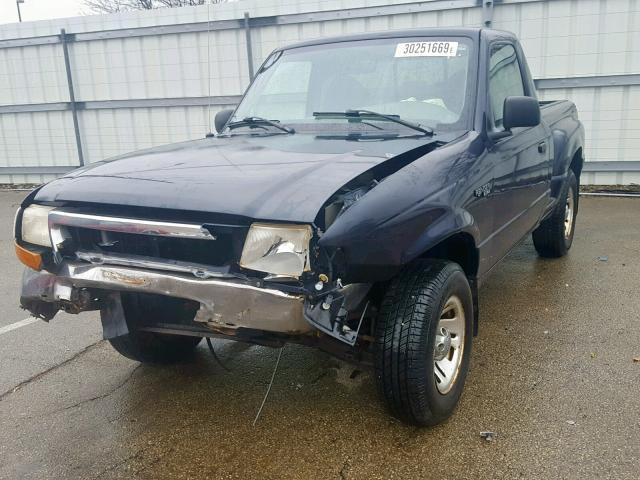 1FTYR10CXXTA96415 - 1999 FORD RANGER BLUE photo 2