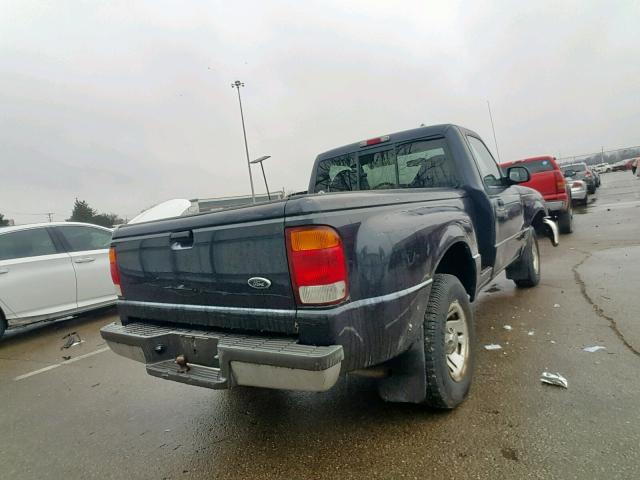 1FTYR10CXXTA96415 - 1999 FORD RANGER BLUE photo 4