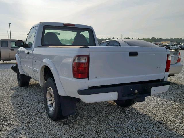 1FTYR10U92PA75470 - 2002 FORD RANGER WHITE photo 3