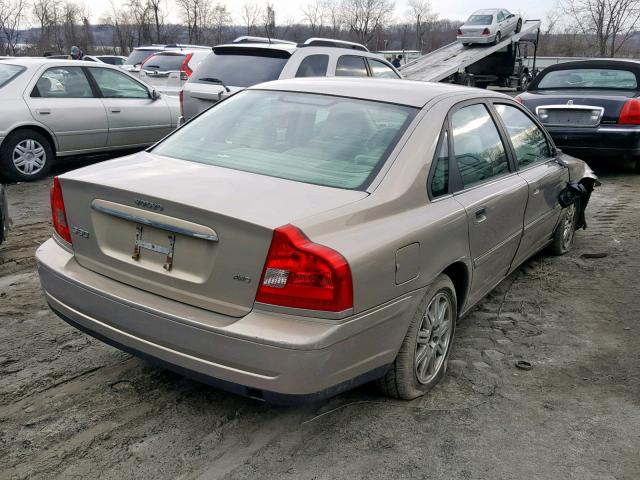 YV1TH59H341376052 - 2004 VOLVO S80 2.5T TAN photo 4