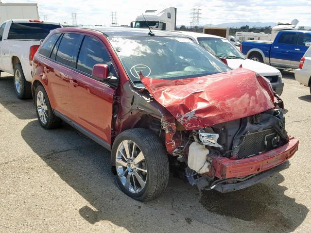 2FMDK38C08BB19619 - 2008 FORD EDGE SEL RED photo 1