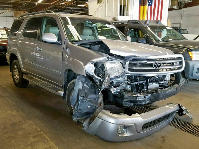 5TDBT48A44S205702 - 2004 TOYOTA SEQUOIA LI SILVER photo 1