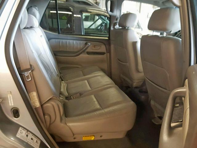 5TDBT48A44S205702 - 2004 TOYOTA SEQUOIA LI SILVER photo 6