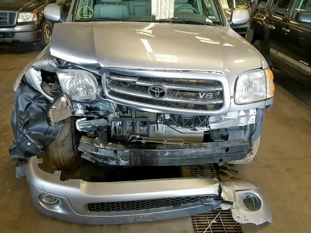 5TDBT48A44S205702 - 2004 TOYOTA SEQUOIA LI SILVER photo 7