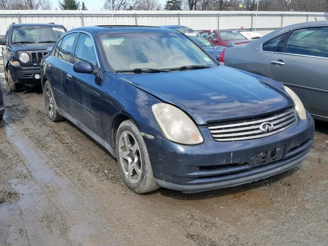 JNKCV51E33M018347 - 2003 INFINITI G35 BLUE photo 1