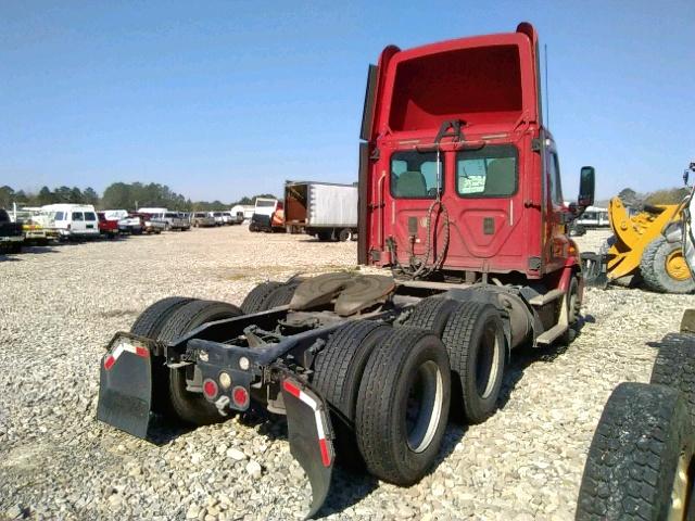 3AKJGBD40DDFD5018 - 2013 FREIGHTLINER CASCADIA 1 RED photo 4