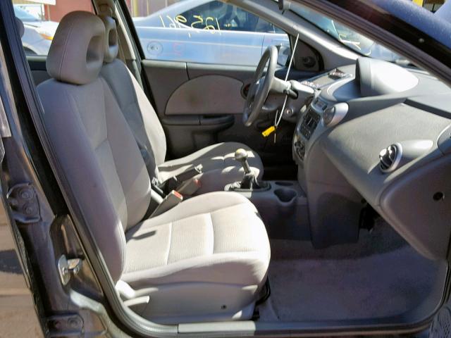 1G8AZ52F85Z122384 - 2005 SATURN ION LEVEL BLACK photo 5