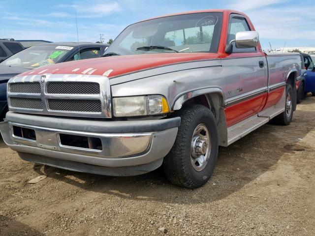 1B7KC26W7SS251290 - 1995 DODGE RAM 2500 RED photo 2