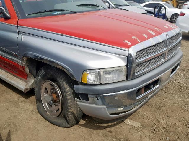 1B7KC26W7SS251290 - 1995 DODGE RAM 2500 RED photo 9