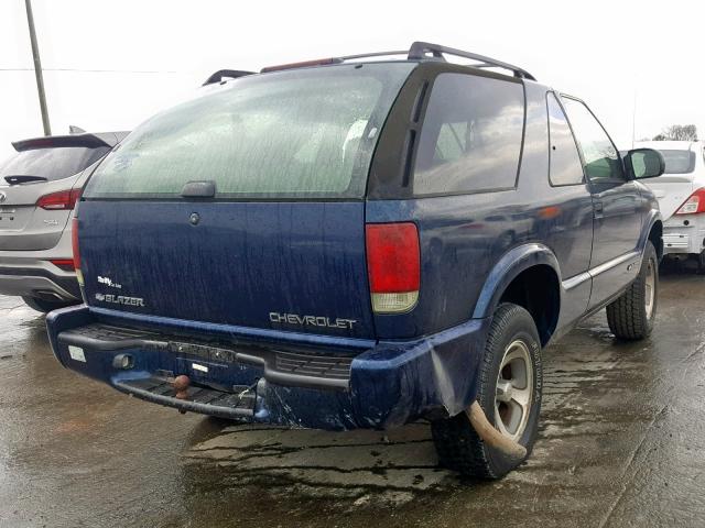 1GNCS18X13K112045 - 2003 CHEVROLET BLAZER BLUE photo 4