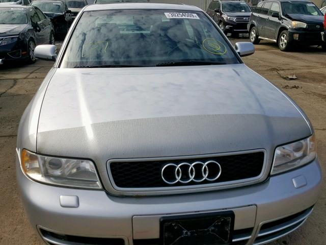 WAUDD68D4YA019976 - 2000 AUDI S4 2.7 QUA SILVER photo 9