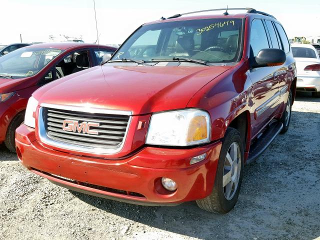 1GKDT13S742170186 - 2004 GMC ENVOY RED photo 2