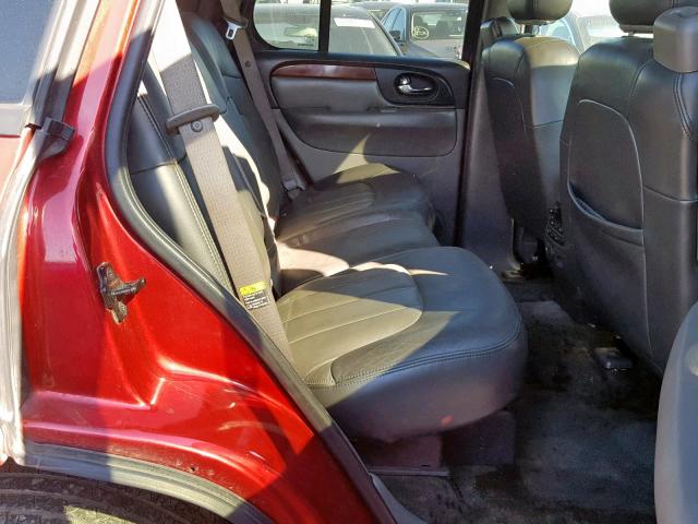 1GKDT13S742170186 - 2004 GMC ENVOY RED photo 6