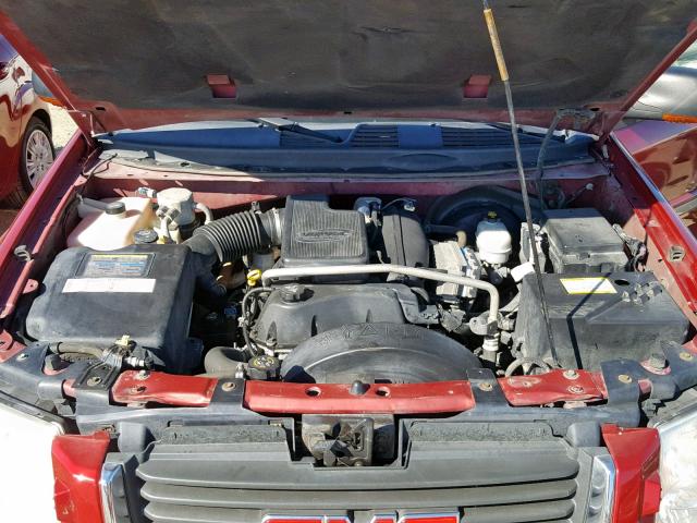 1GKDT13S742170186 - 2004 GMC ENVOY RED photo 7