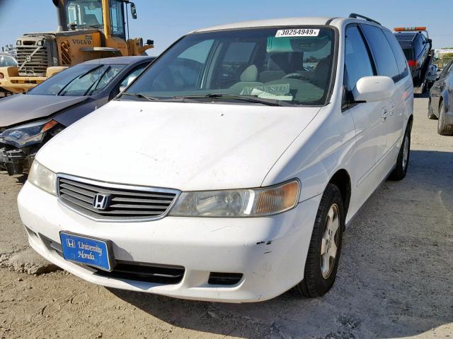 2HKRL18611H575144 - 2001 HONDA ODYSSEY EX WHITE photo 2