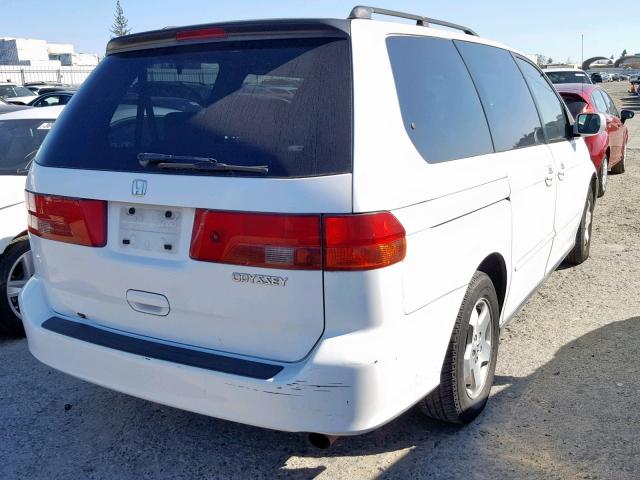 2HKRL18611H575144 - 2001 HONDA ODYSSEY EX WHITE photo 4