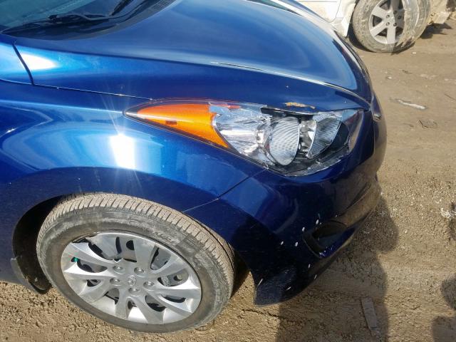 KMHDH4AE0DU595647 - 2013 HYUNDAI ELANTRA GLS  photo 9