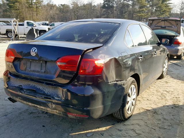 3VW1K7AJXBM306781 - 2011 VOLKSWAGEN JETTA BASE BLACK photo 4