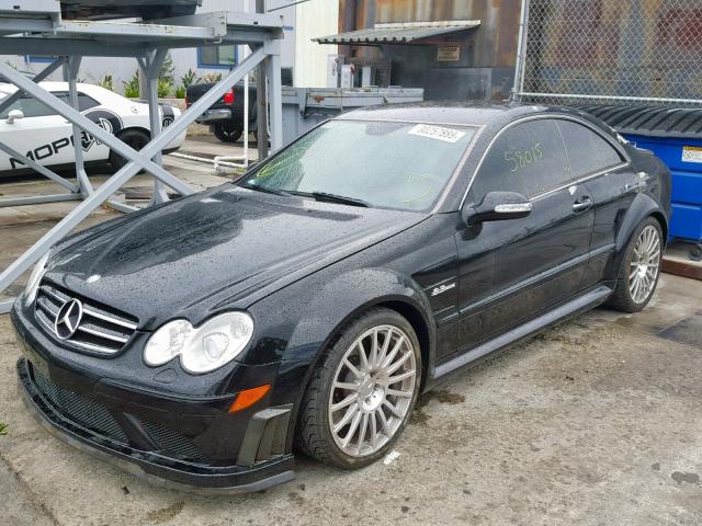 WDBTJ77H98F244820 - 2008 MERCEDES-BENZ CLK 63 AMG BLACK photo 2