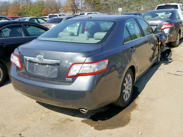 4T1BB3EK6BU139801 - 2011 TOYOTA CAMRY HYBR GRAY photo 4