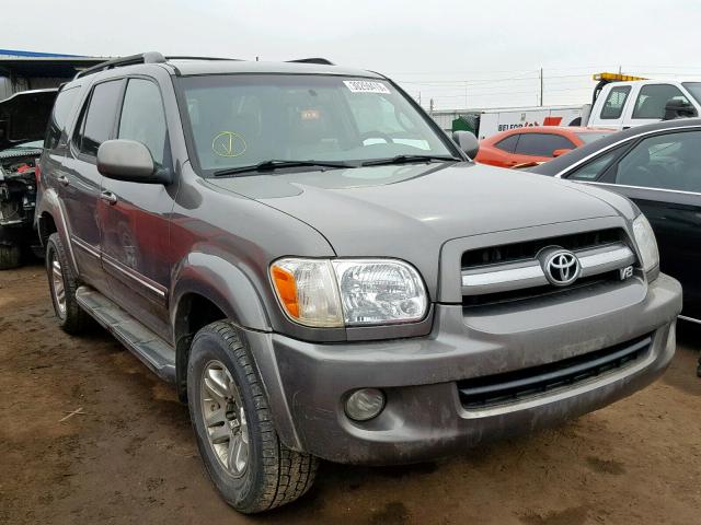 5TDBT48A35S255072 - 2005 TOYOTA SEQUOIA LI SILVER photo 1