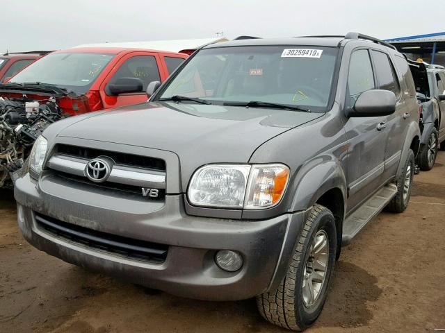 5TDBT48A35S255072 - 2005 TOYOTA SEQUOIA LI SILVER photo 2