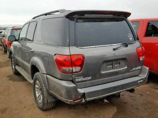 5TDBT48A35S255072 - 2005 TOYOTA SEQUOIA LI SILVER photo 3