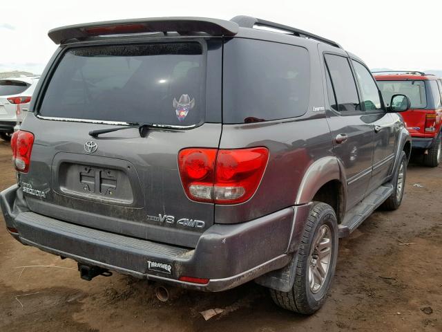 5TDBT48A35S255072 - 2005 TOYOTA SEQUOIA LI SILVER photo 4