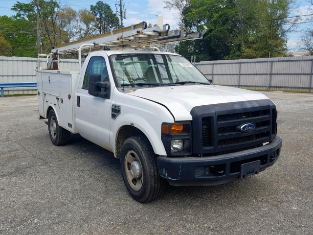 1FDWF30508ED03795 - 2008 FORD F350 SRW S WHITE photo 1