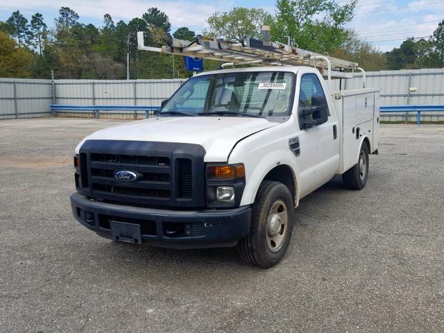 1FDWF30508ED03795 - 2008 FORD F350 SRW S WHITE photo 2