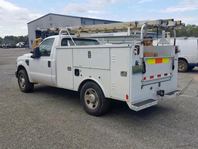 1FDWF30508ED03795 - 2008 FORD F350 SRW S WHITE photo 3