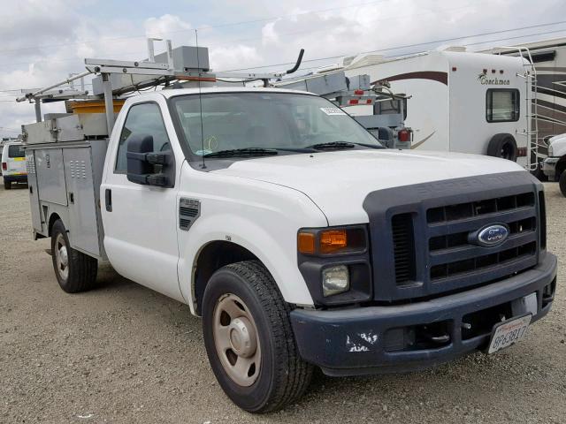 1FDWF30518EC89616 - 2008 FORD F350 SRW S WHITE photo 1