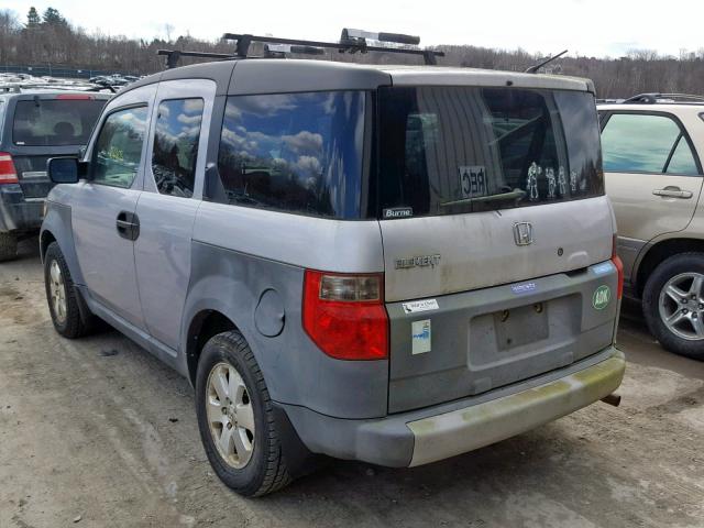 5J6YH28274L008947 - 2004 HONDA ELEMENT DX SILVER photo 3